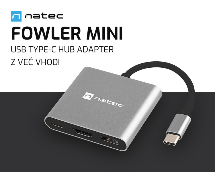 FOWLER MINI - adapter USB HUB s tremi vhodi!