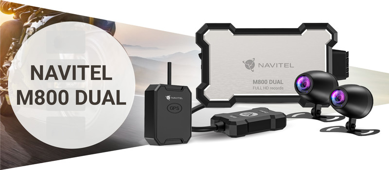 Navitel M800 DUAL - posebna avto moto kamera