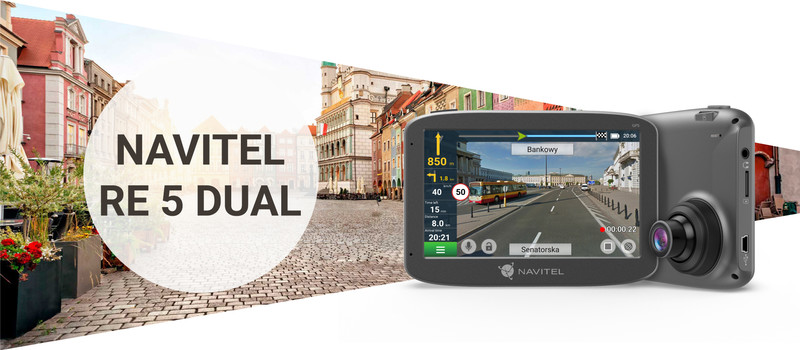 Navitel RE 5 DUAL - 2v1 avto kamera in navigacija