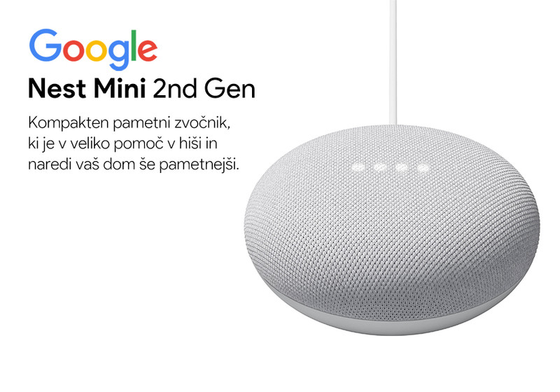 Google Nest Mini 2nd Gen - pametni zvočnik!