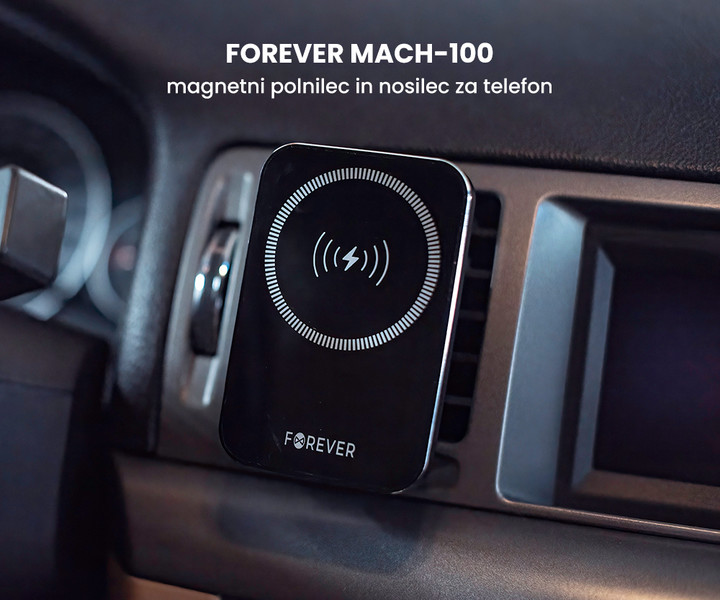 MACH-100 - magnetni avto nosilec in polnilec