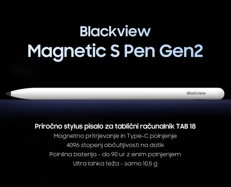 Magnetic S Pen Gen2 - pisalo za Blackview TAB 18