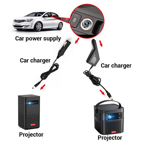 BYINTEK avto polnilec za projektorje – 12V