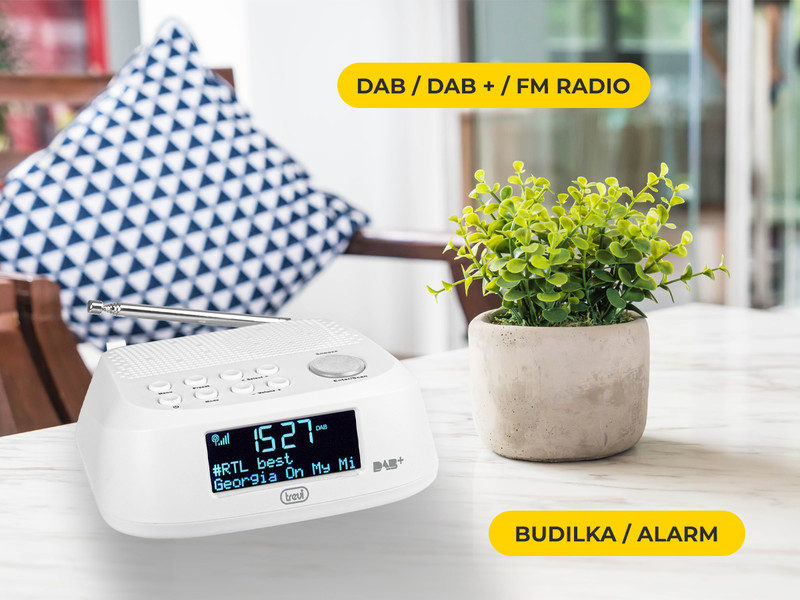 Elektronska ura z DAB / DAB+ / FM sprejemnikom