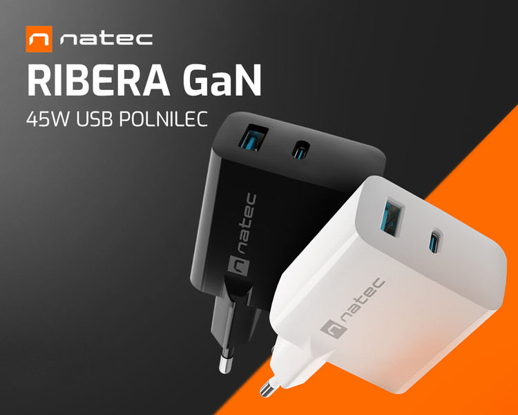 RIBERA GaN 45W – najučinkovitejši hitri polnilec!