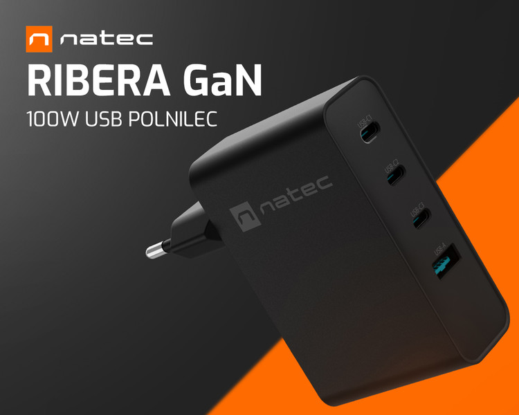 RIBERA GaN 100W – najučinkovitejši hitri polnilec!