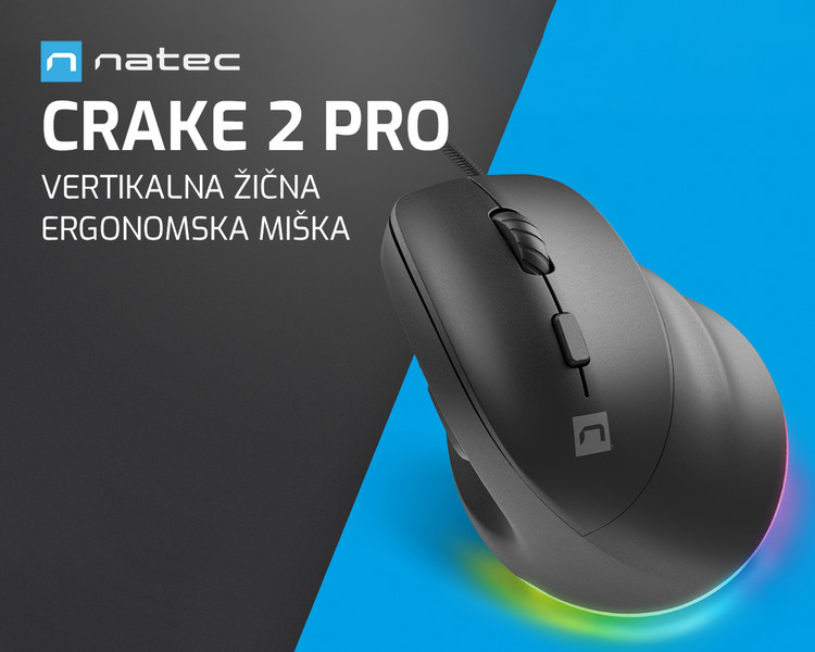 CRAKE 2 PRO – najboljša vertikalna žična miška!