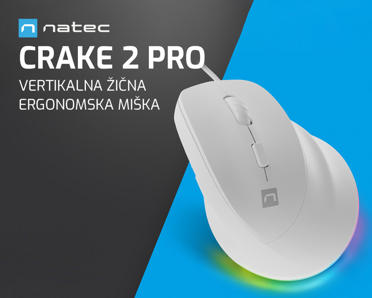 CRAKE 2 PRO – najboljša vertikalna žična miška!