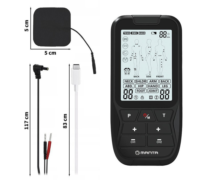 Komplet vsebuje 4 elektrode