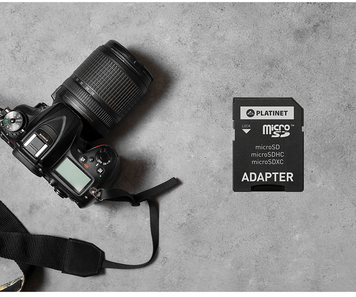 PLATINET PMMSDX64UI microSD kartica, 64GB, 70MB/s, class10, UHS-I, +adapter