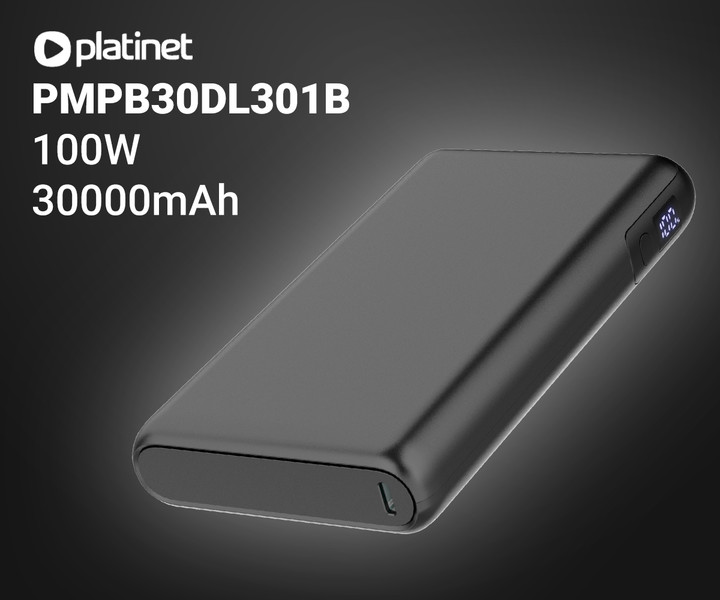 PMPB30DL301B - 30.000mAh powerbank z močjo 100W