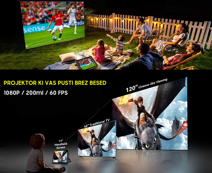 Prva tablica s projektorjem!