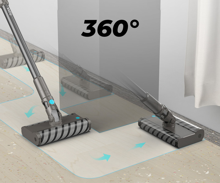 Posoda za prah, učinkovito sesanje in 360° vrtenje