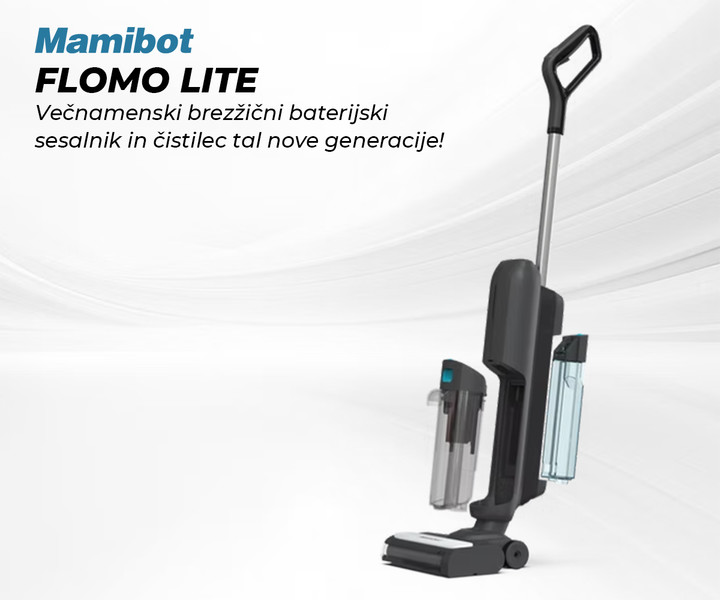 Mamibot FLOMO LITE – 2v1 sesalnik in pomivalec!