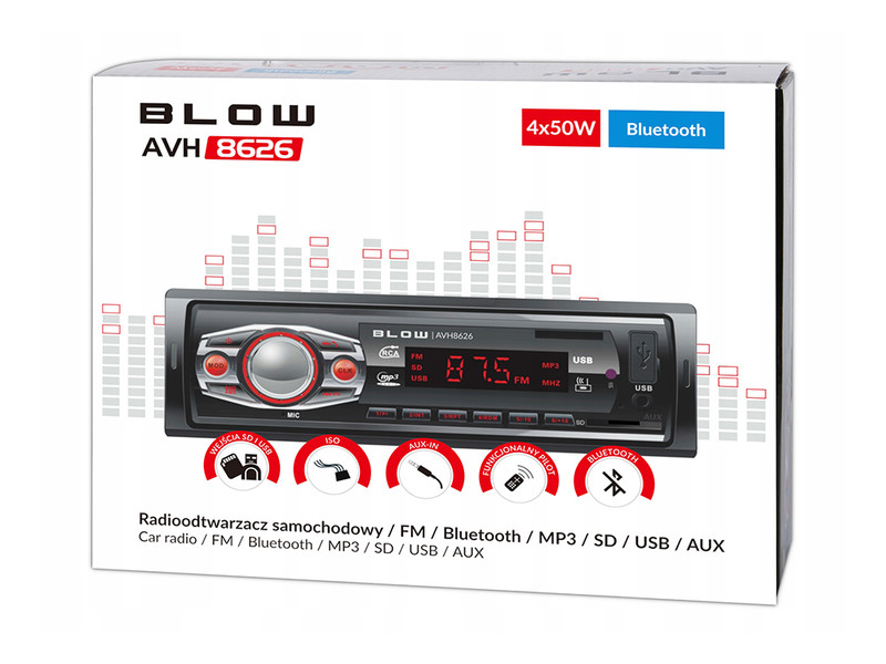 Bluetooth / USB / microSD / FM radio