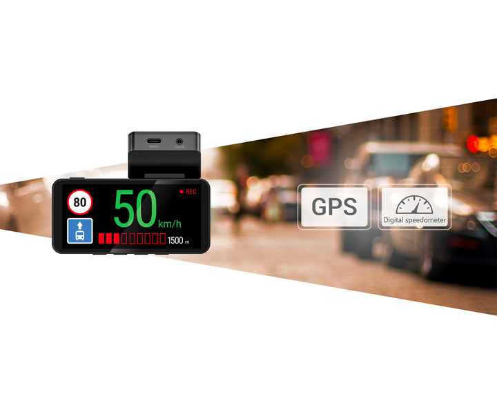 GPS informator kamere in digitalni merilnik hitrosti