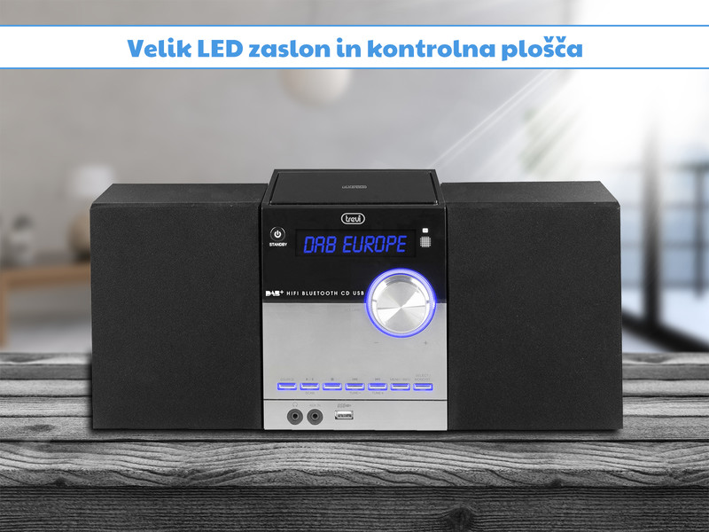 Hi-Fi stereo sistem z veliko možnosti povezovanja