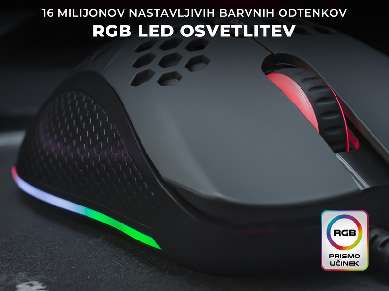 RGB osvetlitev in USB kabel iz prožne tkanine