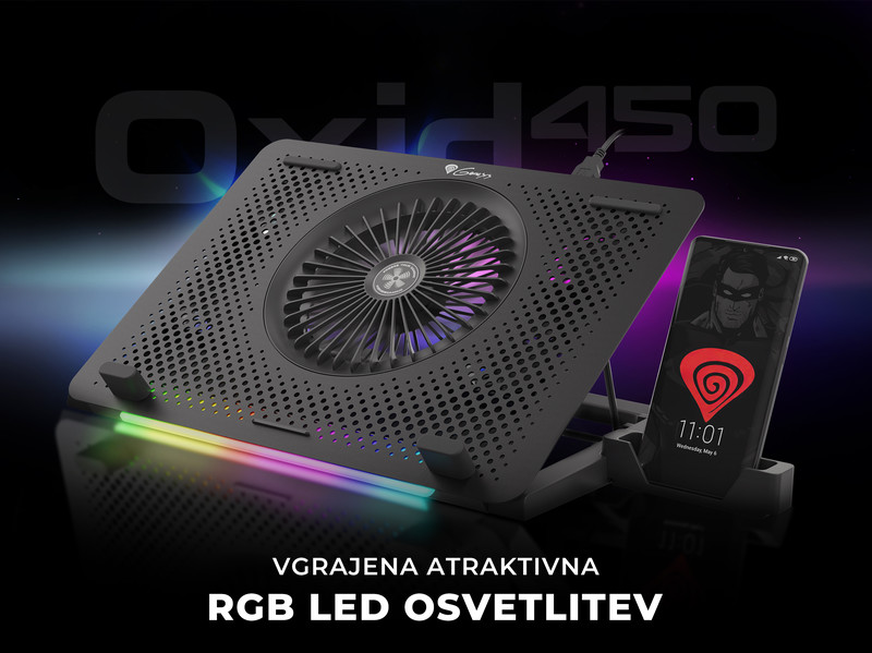 5 ventilatorjev in RGB LED osvetlitev