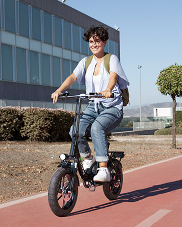 Električno zložljivo kolo ISINWHEEL U4, 16" pnevmatike, 250W motor, do 56km, do 25km/h, 36V 10.4Ah baterija, do 120kg, bel