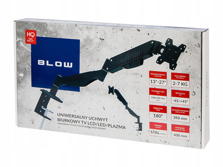 BLOW 76-872 nosilec za TV ali monitor do 32" (81cm), 360° rotacija, do 8 kg, VESA standard do 100x100mm, jeklo