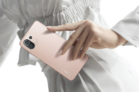 EOL - Pametni telefon Xiaomi MI 11 Lite 5G NE, 6.55'' AMOLED, 6GB+128GB, 4250mAh, roza (Peach Pink)