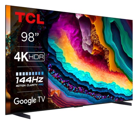 QLED TV TCL 98P745, 248cm (98"), 4K-UHD, Google TV, HDR 10, Dolby Vision Atmos, Game master 120Hz