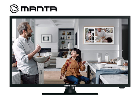 EOL - LED TV Manta 19LHN120D, 19'' (diagonala 48cm), HD 1366x768, DVB-T2/C, USB, HMDI, 220V+12V