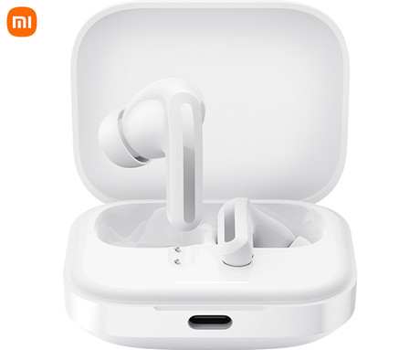 XIAOMI Redmi Buds 5 brezžične slušalke, Bluetooth 5.3, TWS, Active Noise Cancelling, polnilna enota, USB Type-C, do 40 ur, bele