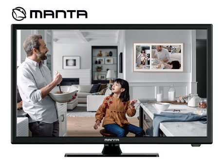 EOL - LED TV Manta 24LHN120D, 24'' (diagonala 61cm), HD 1366x768, DVB-T/T2/C, USB, HMDI, 220V+12V