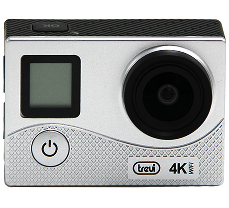 EOL - Aktivna športna kamera TREVI GO 2500-4K, 4K-UHD,WiFi, Sony senzor, vodoodporno ohišje, dvojni zaslon, srebrna