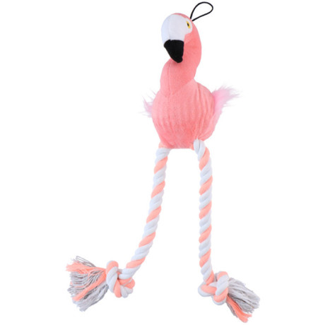 Pet Toys plišasta vrv igrača za pse, opica, lev, slon, flamingo, 42cm