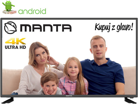 EOL - LED TV Manta 43LUA29L, 43'' (diagonala 109cm), 4K-UHD, Android, Smart, WiFi, HDR10