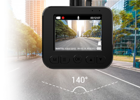 Avto kamera NAVITEL R300 GPS, Full HD, 2" zaslon, Night Vision, GPS, 140° snemalni kot, G-senzor, aplikacija