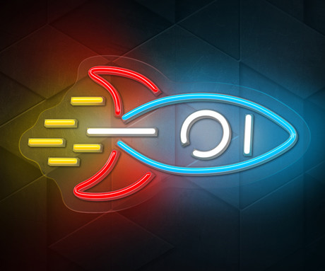 FOREVER Rocket NEON LED luč, dekorativna, LED tehnologija, prilagodljiva svetlost, napajanje na USB, stikalo za vklop / izklop, 200cm kabel, modra, bela, rumena, rdeča