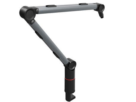 GENESIS THULIUM 700 stojalo / roka za mikrofon, univerzalna oblika, priloženi adapterji, 3-točkovna nastavitev, držala za kable, trpežna izdelava, kovina, črno-sivo