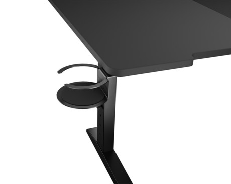 GENESIS HOLM MODULAR 160 CORNER pisarniška / gaming miza, modularna, robustna konstrukcija, nastavljiva višina, RGB LED osvetlitev, napeljava kablov, 2x držalo, 160x155x75cm, črna GENESIS HOLM MODULAR 160 CORNER pisarniška / gaming miza, modularna, robustna konstrukcija, nastavljiva višina, RGB LED osvetlitev, napeljava kablov, 2x držalo, 160x155x75cm, črna