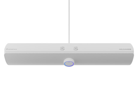 GENESIS HELIUM 312BT računalniški zvočnik / soundbar, STEREO 2.0, 10W RMS, Bluetooth 5.2, RGB LED osvetlitev, gumbi za upravljanje, USB Type-A, bel