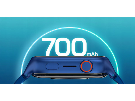 MANTA STELIO JUNIOR 4G otroška pametna ura, 4G LTE, 1.75" zaslon, SIM, GPS+WiFi, hitra in varna komunikacija, trpežen zaslon, SOS, 700 mAh, IP67, modra (Navy Blue)