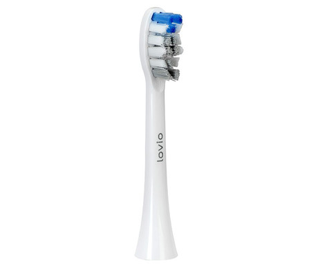 MANTA LOVIO SonicProtect PRO glave za električno zobno ščetko ščetka, 5 glav, srednja trdota, bele (Pure White)