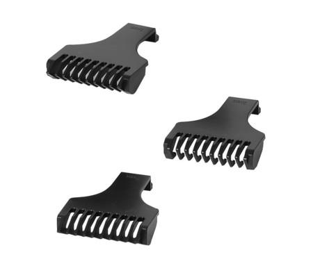 MANTA SHAVIO HS-01BK brezžični strižnik, za obraz / glavo / telo, 8 nastavkov, natančna rezila, polnilna baterija, LED zaslon, IPX7 vodoodpornost, USB Type-C, črno-srebrn (Graphite Black)