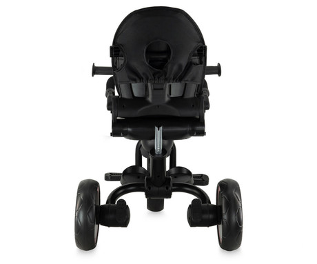 MoMi IVI 3v1 otroški voziček / kolo / tricikel, večnamenski, nastavljiv, zložljiv, črno-roza