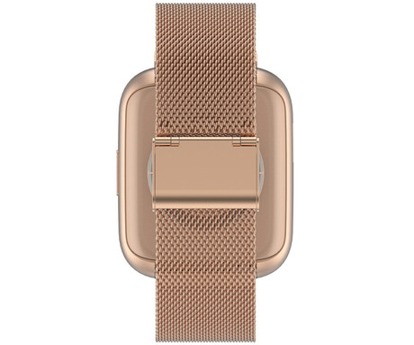 FOREVER ForeVigo 4 SW-330 pametna ura, 1.95" AMOLED, BT 5.4, Android + iOS, klicanje, baterija, aplikacija, spremljanje zdravja, analiza spanca, 100+ športov, 2 paščka, IP68, roza zlata (Rose Gold)