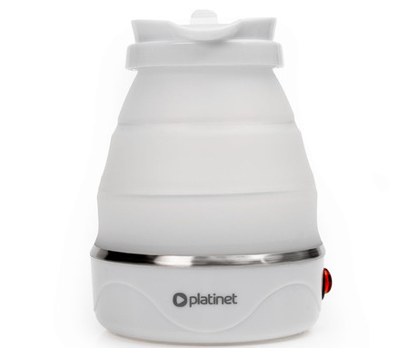 PLATINET PEK197R grelnik vode, zložljiv, 1.2L, 1200W, samodejni izklop, silikon, bel