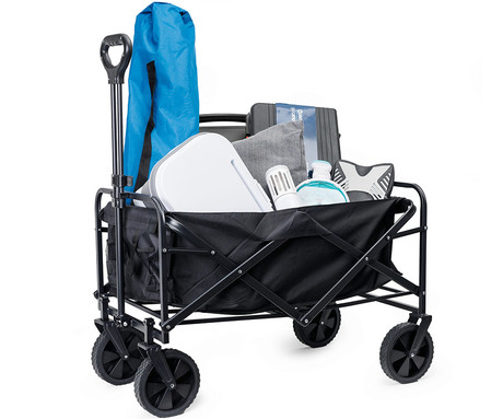 PLATINET PCW1057 transportni voziček, zložljiv, za kampiranje, črn