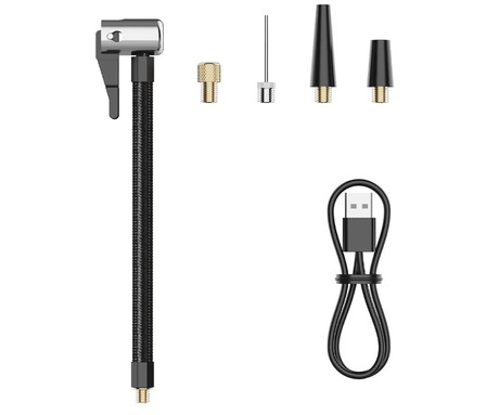 PLATINET PMPBTP 4V1 powerbank polnilna baterija, zagonska baterija / jump starter, brezžična zračna tlačilka / kompresor, LED luč, 8000mAh, 800A, 140PSI/9.65bar, 25L/min, LCD zaslon, USB Type-C, črna