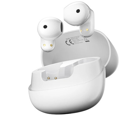 Blackview AIRBUDS 20 brezžične ušesne slušalke, Bluetooth 5.4, Advanced DNS, klicanje, mikrofon, polnilna postaja, do 29 ur, IPX7 vodoopornost, USB Type-C, bele (Ceramic White)