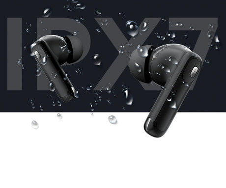 Blackview AIRBUDS 12 brezžične ušesne slušalke, Bluetooth 5.4, Advanced ANC & ENC, LED zaslon, klicanje, mikrofon, polnilna postaja, do 28 ur, IPX7 vodoopornost, USB Type-C, bele (Ivory White)