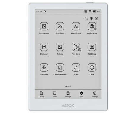 BOOX Go 6 e-bralnik / tablični računalnik, 6", Android, 2GB+32GB, WIFI, Bluetooth 5.0, USB Type-C, microSD, bel