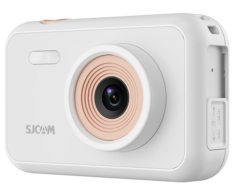 SJCAM FUNCAM otroški fotoaparat / kamera, 1080p Full HD, 12MP, 2" zaslon, polnilna baterija, mikrofon, zvočnik, časovni zamik, časovnik / timer, igre, bela